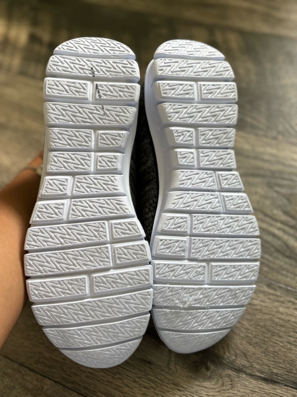 U.S. Polo Assn. Gray Knit Athletic Sneakers with Pink Accents - Picture 2 of 3
